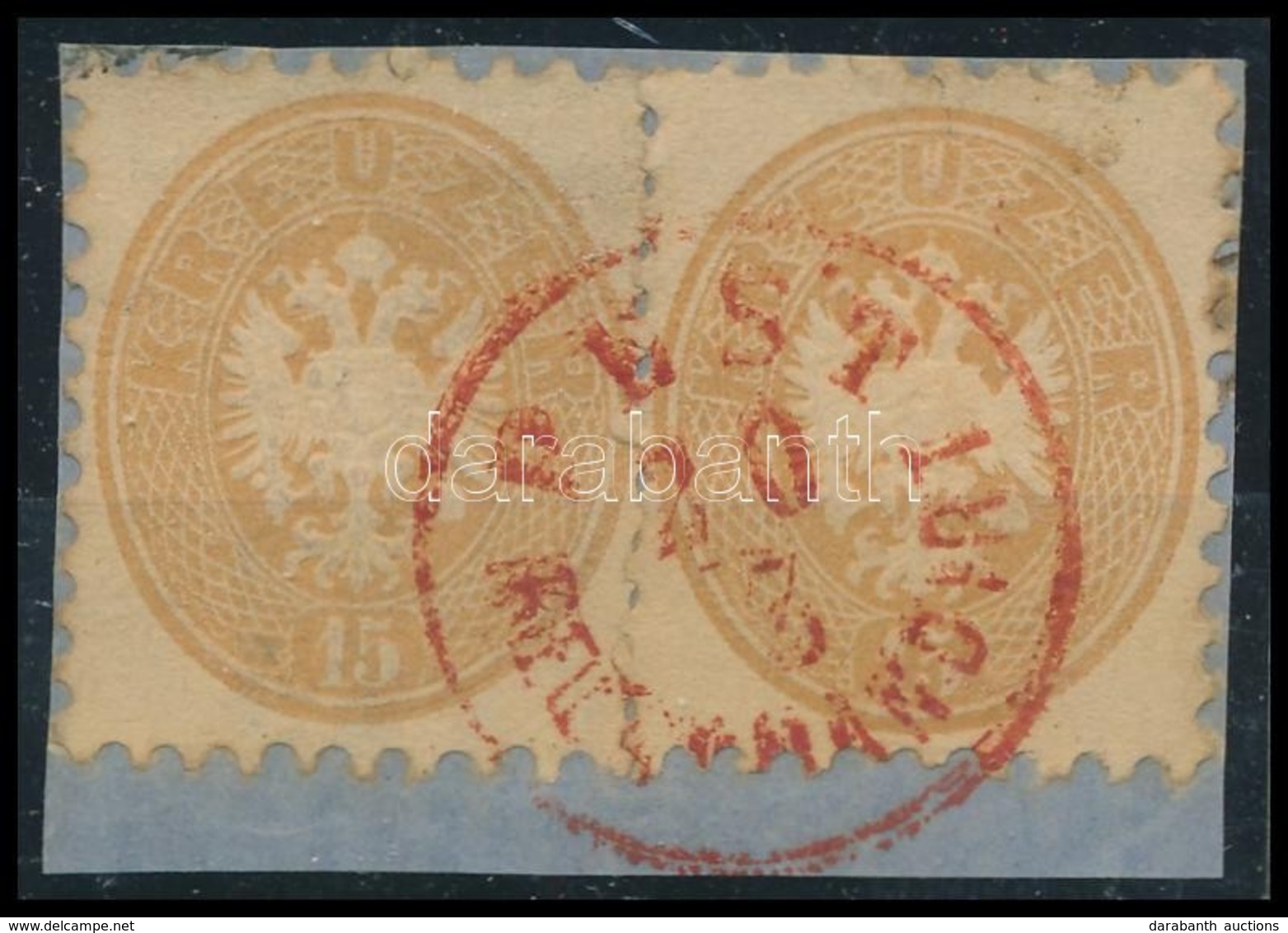 1864 2 X 15kr 'PEST RECOMMANDIRT' - Other & Unclassified