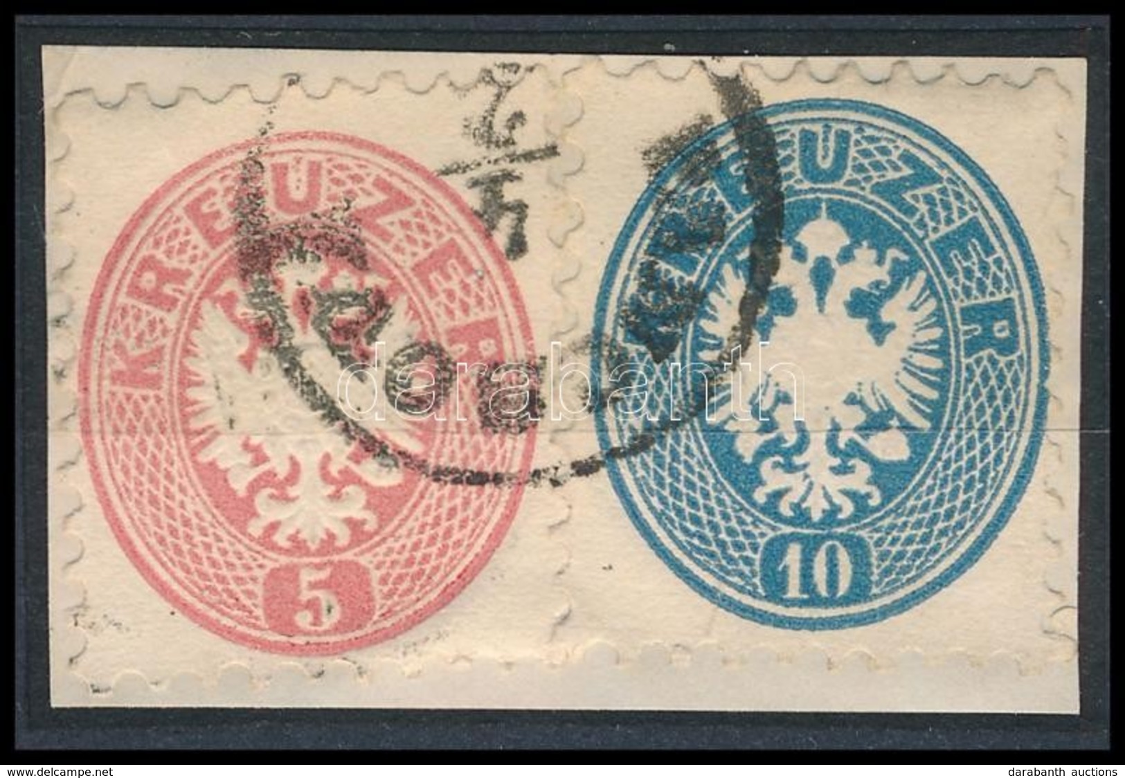 1864 5kr + 10kr 'PANCSOVA' - Andere & Zonder Classificatie