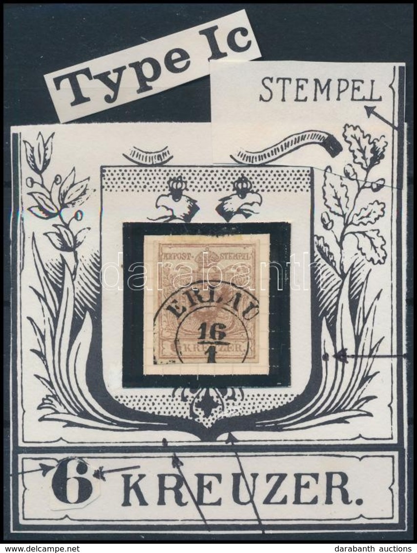 O 1850 6kr HP I C Szépen Feldolgozva - Sonstige & Ohne Zuordnung