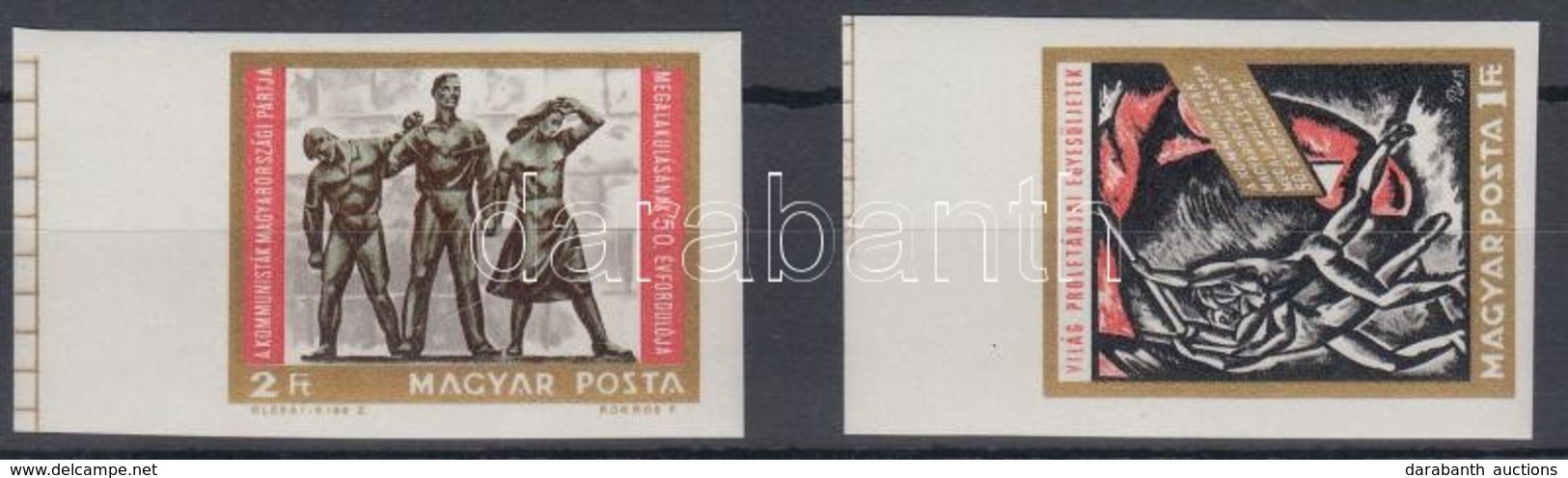 ** 1968 Kommunisták Magyarországi Pártja (II) Vágott ívszéli Sor (3.000) - Other & Unclassified