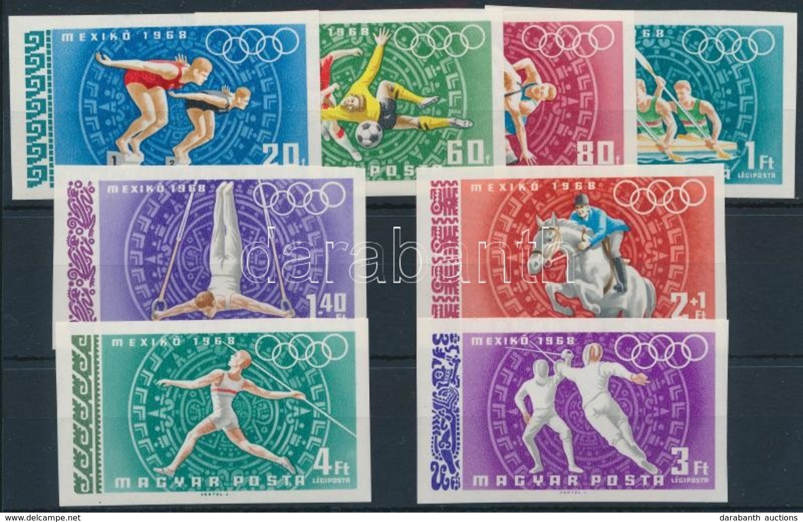 ** 1968 Olimpia Vágott Sor (5.000) - Andere & Zonder Classificatie