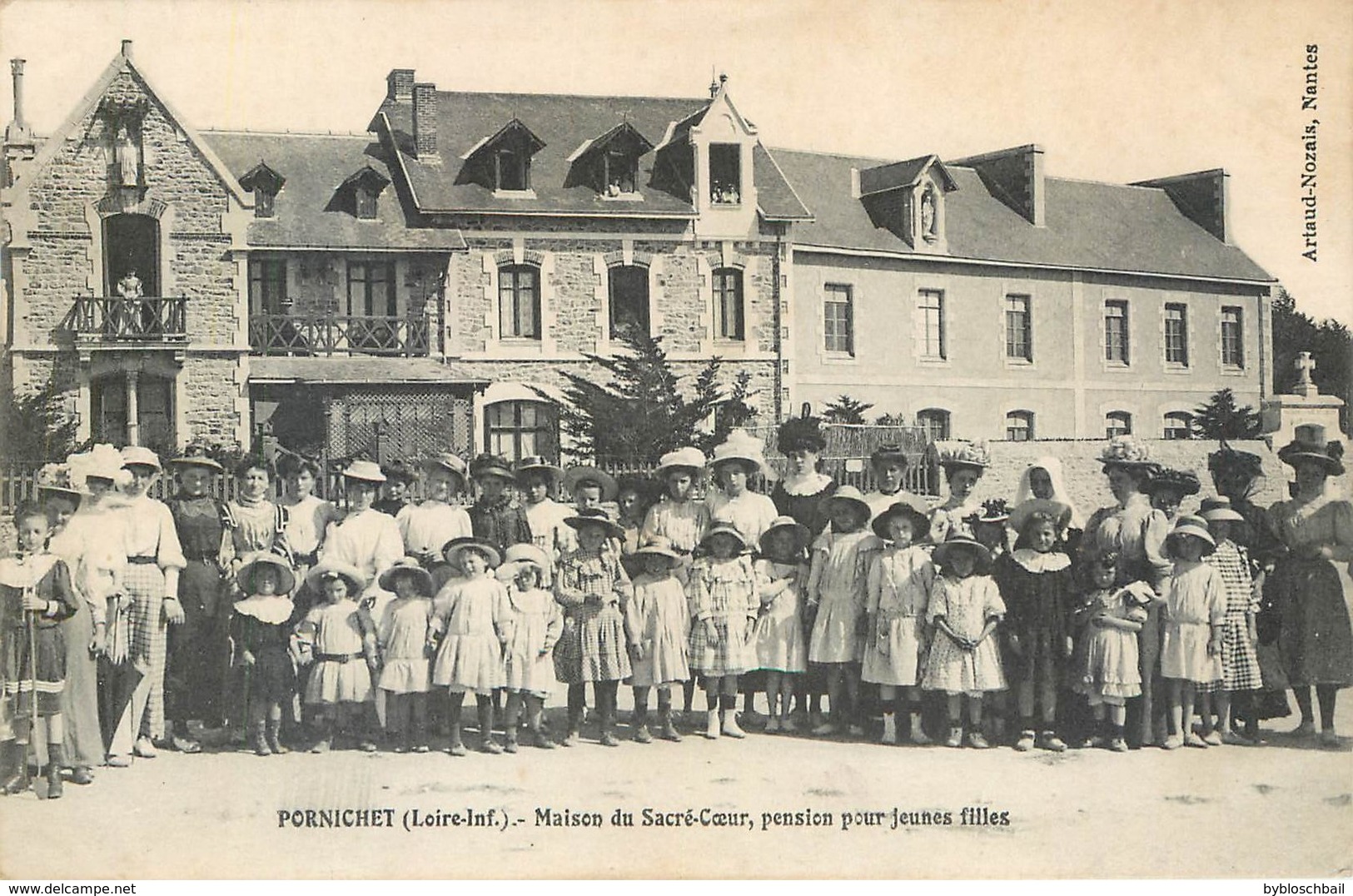 CPA 44 Loire Atlantique Inférieure Pornichet Maison Du Sacré Coeur Pension Pour Jeunes Filles - Pornichet