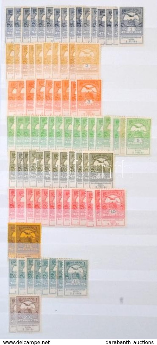 ** * 1913-1923 Több Mint 2.000 Bélyeget Tartalmazó Magyar Több Példányos Rendező 30 Lapos Leuchtturm A/4 Berakóban - Other & Unclassified