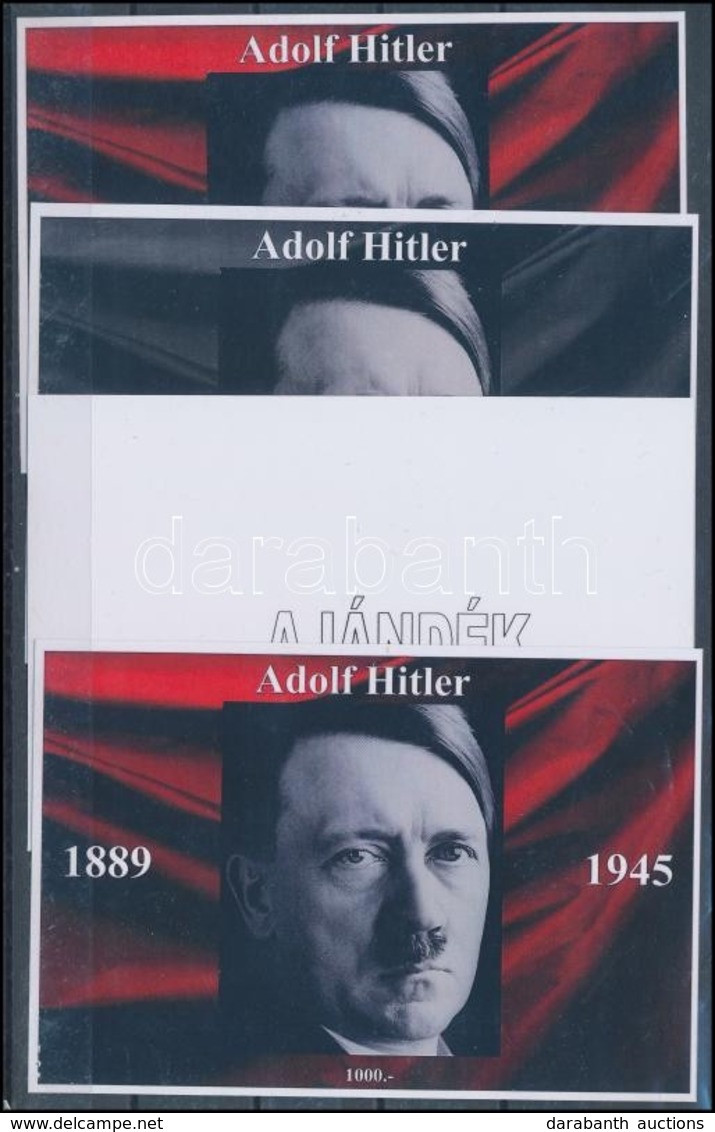 ** 2017 Hitler 4 Db-os Emlékív Garnitúra (28.000) - Andere & Zonder Classificatie