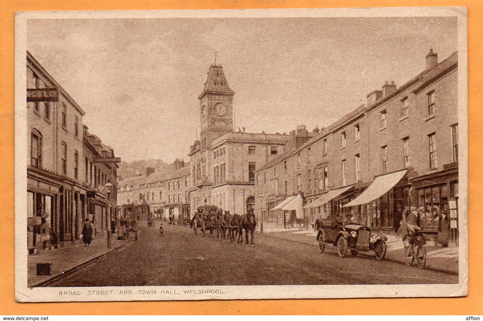 Welshpool UK 1938 Postcard - Montgomeryshire