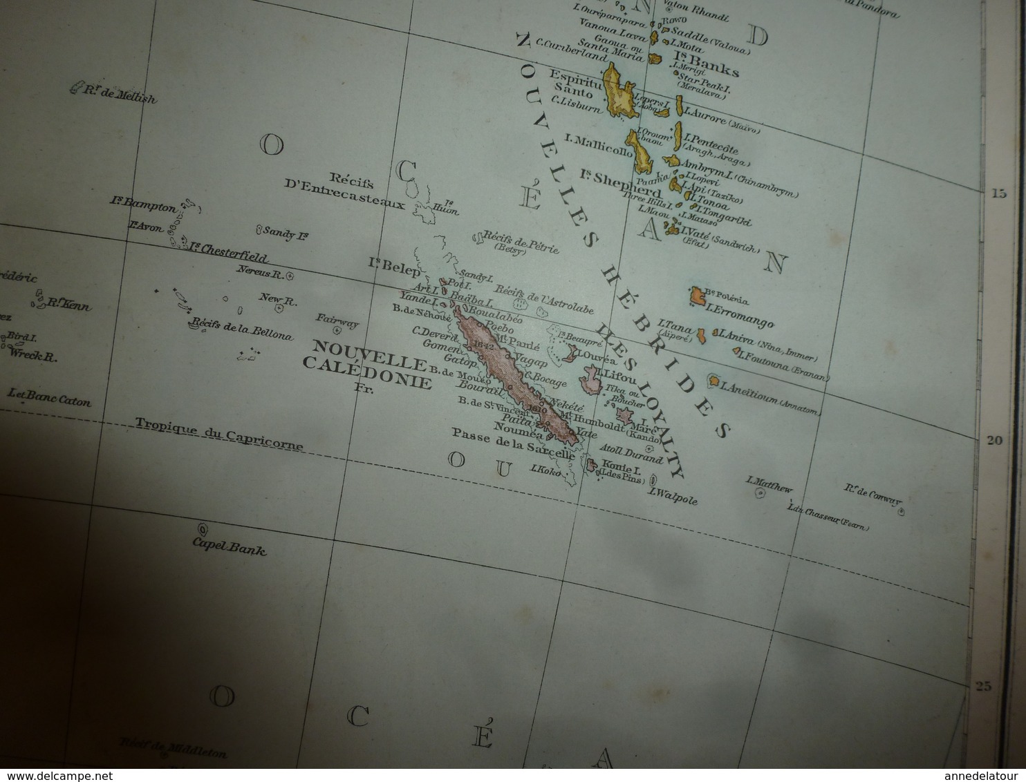 Carte Géographique De L'année 1884 AUSTRALIE Et NOUVELLE ZELANDE; Amérique Centrale Et Antilles ; USA (partie Orientale) - Cartes Géographiques