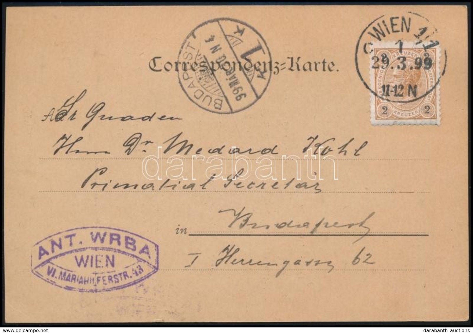 Ausztria 1899 - Other & Unclassified