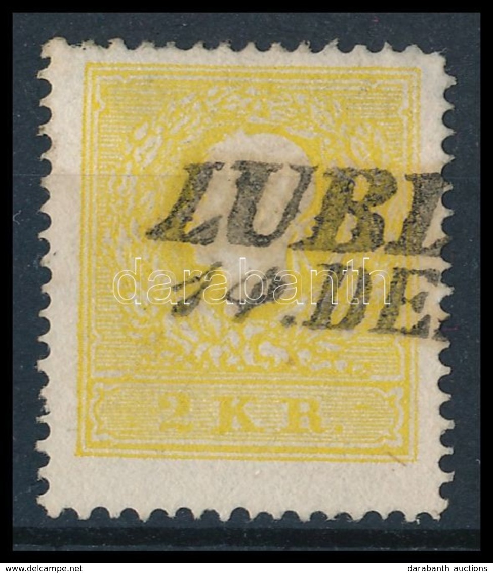 O 1858 2kr II Kénsárga 'LUBL(Ó)' Certificfate: Steiner - Andere & Zonder Classificatie