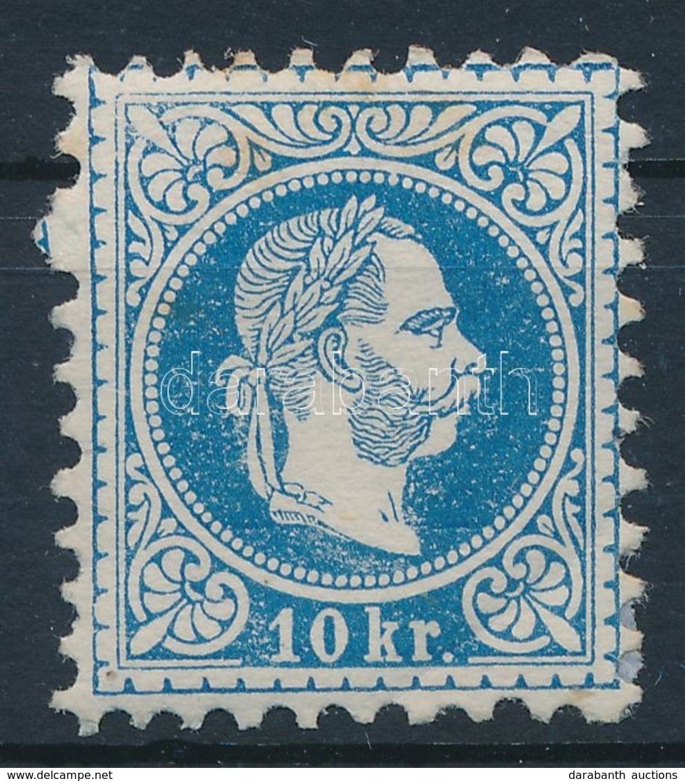 * 1867 10kr Eredeti Gumival, Falcos. Certificate: Steiner - Andere & Zonder Classificatie