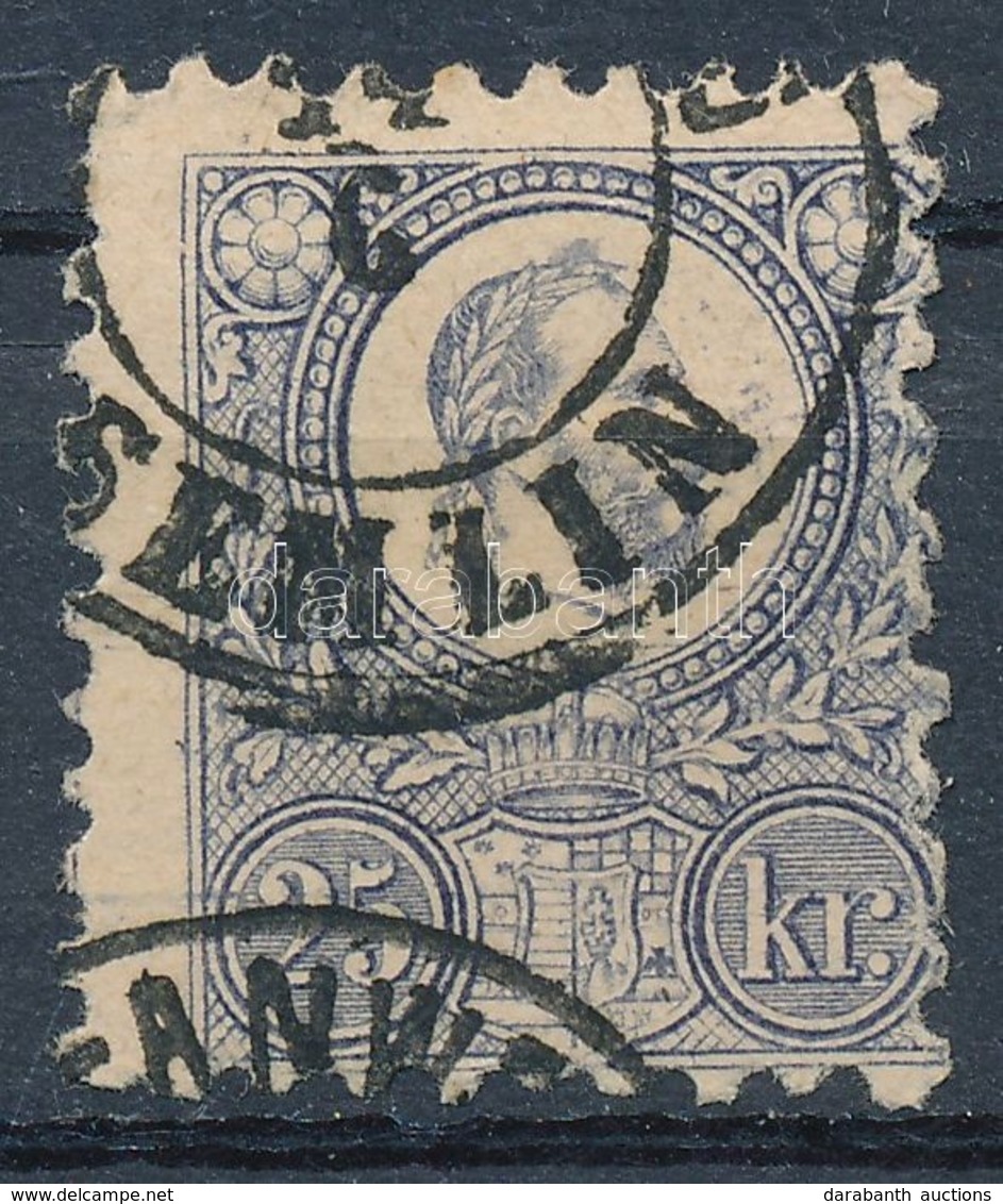 O 1871 Réznyomat 25kr 'SEMLIN' Pénzutalvány Bélyegzés - Andere & Zonder Classificatie