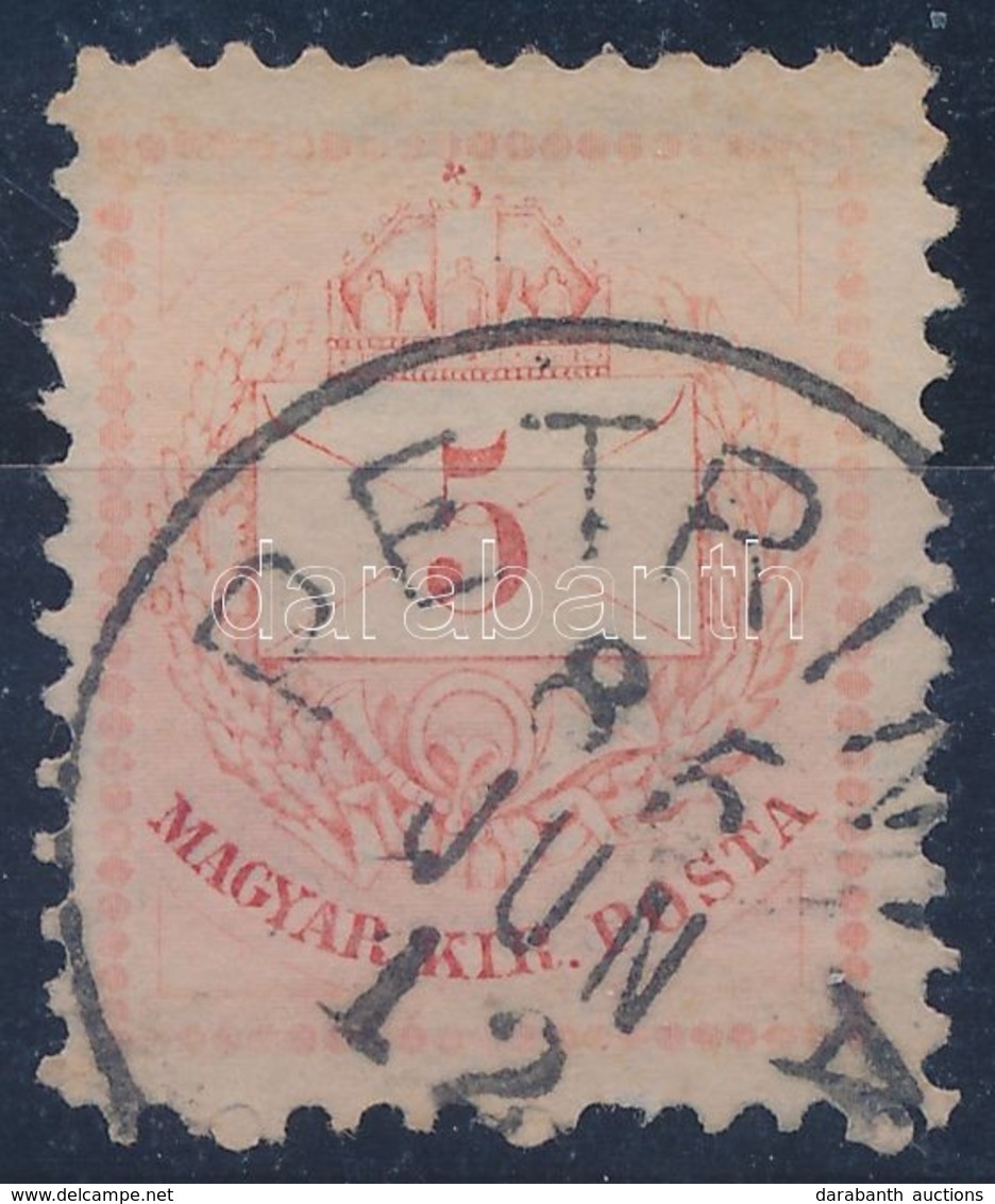 O 1881 Színesszámú 5kr 'PETRINIA' (Gudlin 250 P) - Andere & Zonder Classificatie