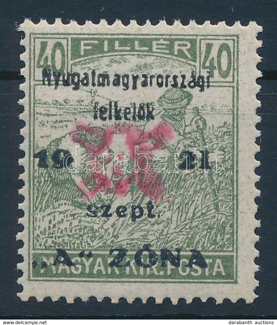 ** Nyugat-Magyarország II. 1921 Arató 40f Garancia Nélkül (80.000) - Other & Unclassified