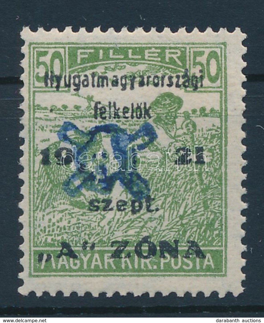 ** Nyugat-Magyarország II. 1921 Arató 50f Garancia Nélkül (18.000) - Other & Unclassified