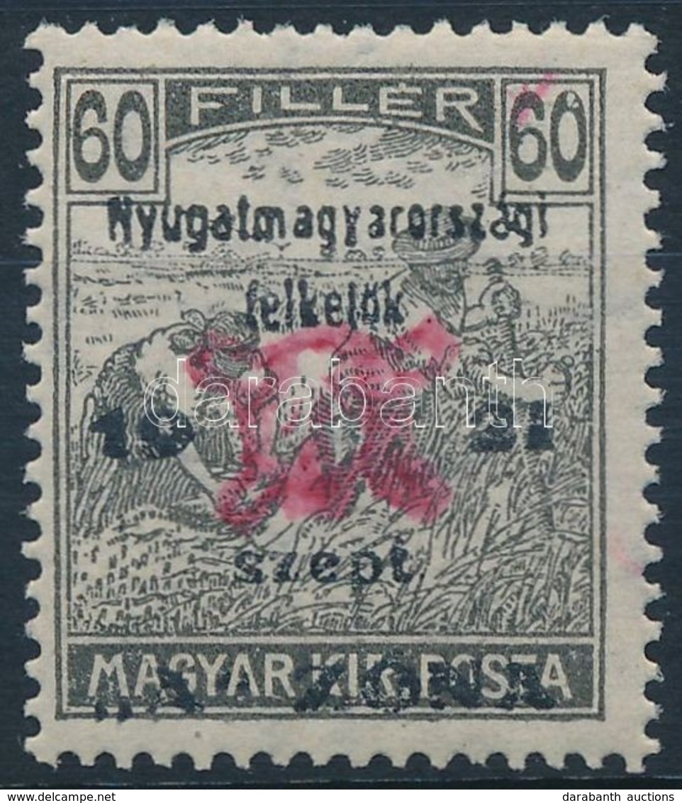 ** Nyugat-Magyarország II. 1921 Arató 60f Garancia Nélkül (19.000) - Otros & Sin Clasificación