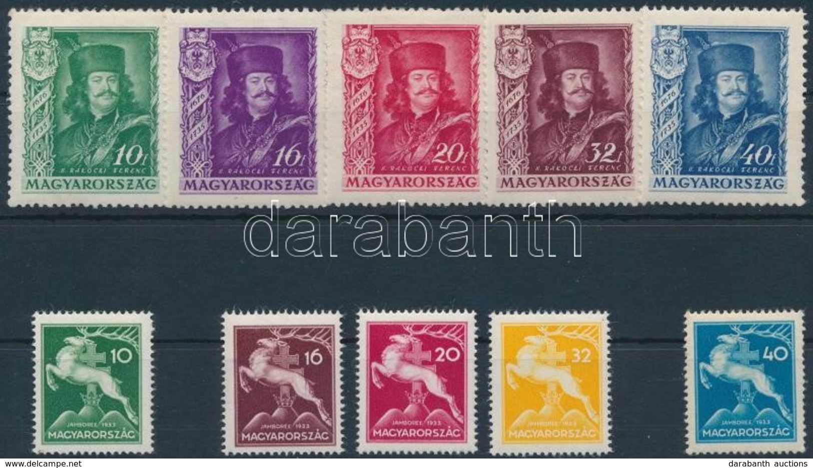 ** 1933-1935 Rákóczi + Jamboree Sor - Other & Unclassified