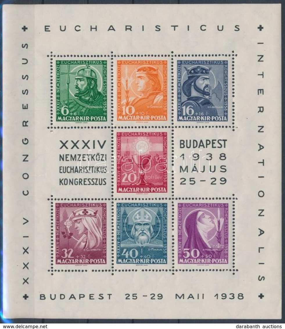 ** 1938 Eucharisztikus Blokk Luxus Minőségben (9.000) - Sonstige & Ohne Zuordnung