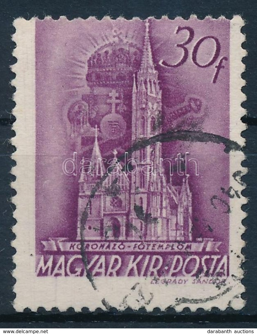 O 1939 Erősen Elfogazott Templomok 30f - Autres & Non Classés