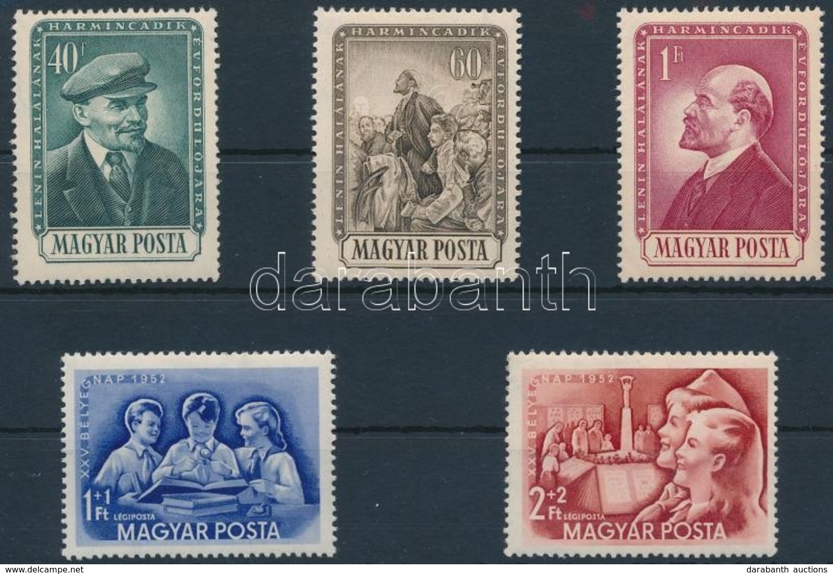 ** 1952-1954 Lenin + Bélyegnap Sor - Andere & Zonder Classificatie