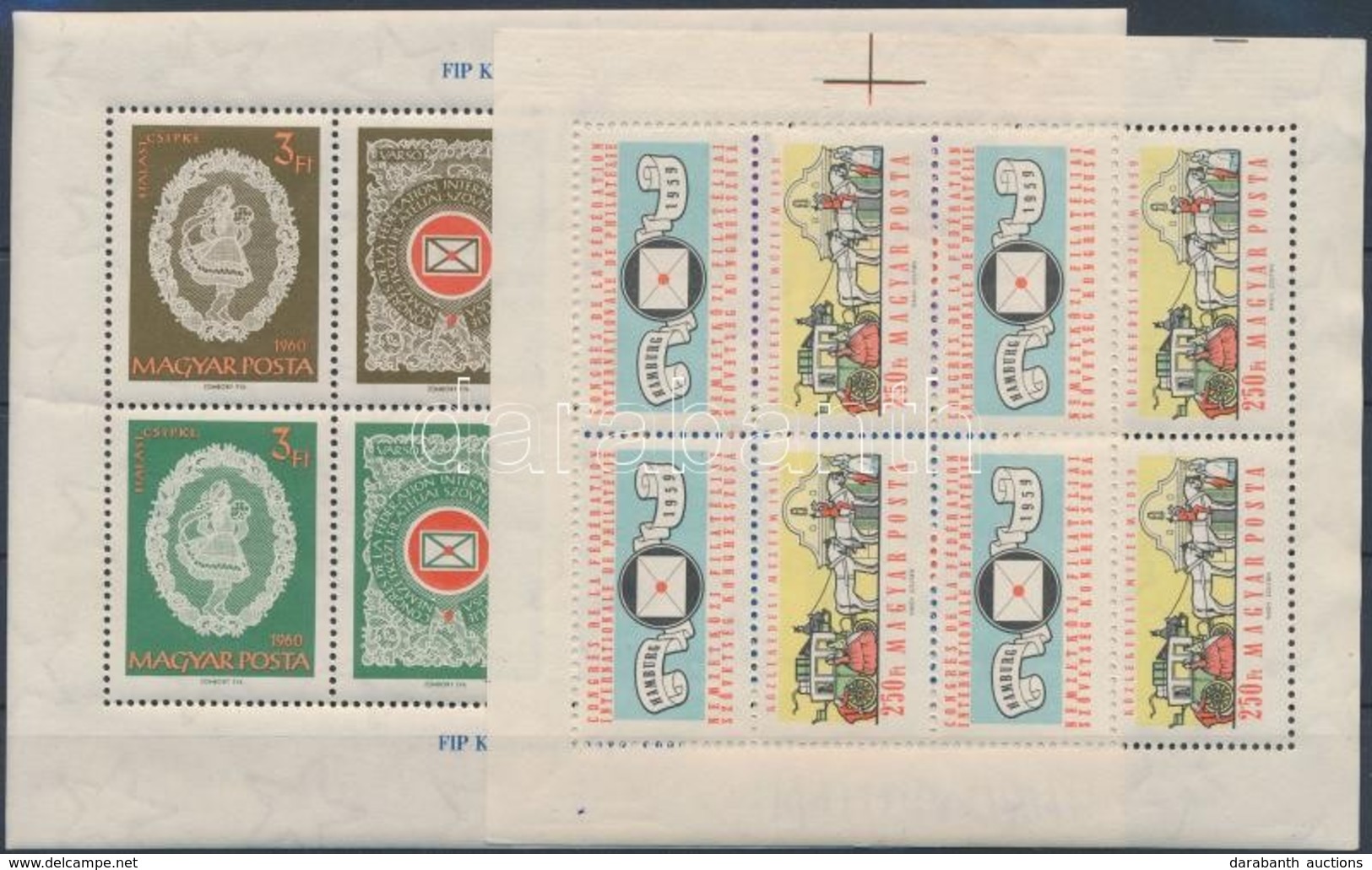 ** 1959-1960 FIP II.-III Kisív és Blokk (7.000) - Andere & Zonder Classificatie