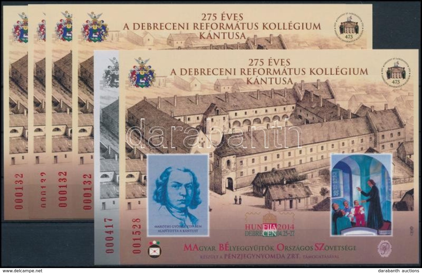 ** 2014 Hunfila Debrecen 4 Db-os Garnitúra Azonos Sorszámmal + 1-1 Db Ajándék Emlékív (11.700) - Other & Unclassified