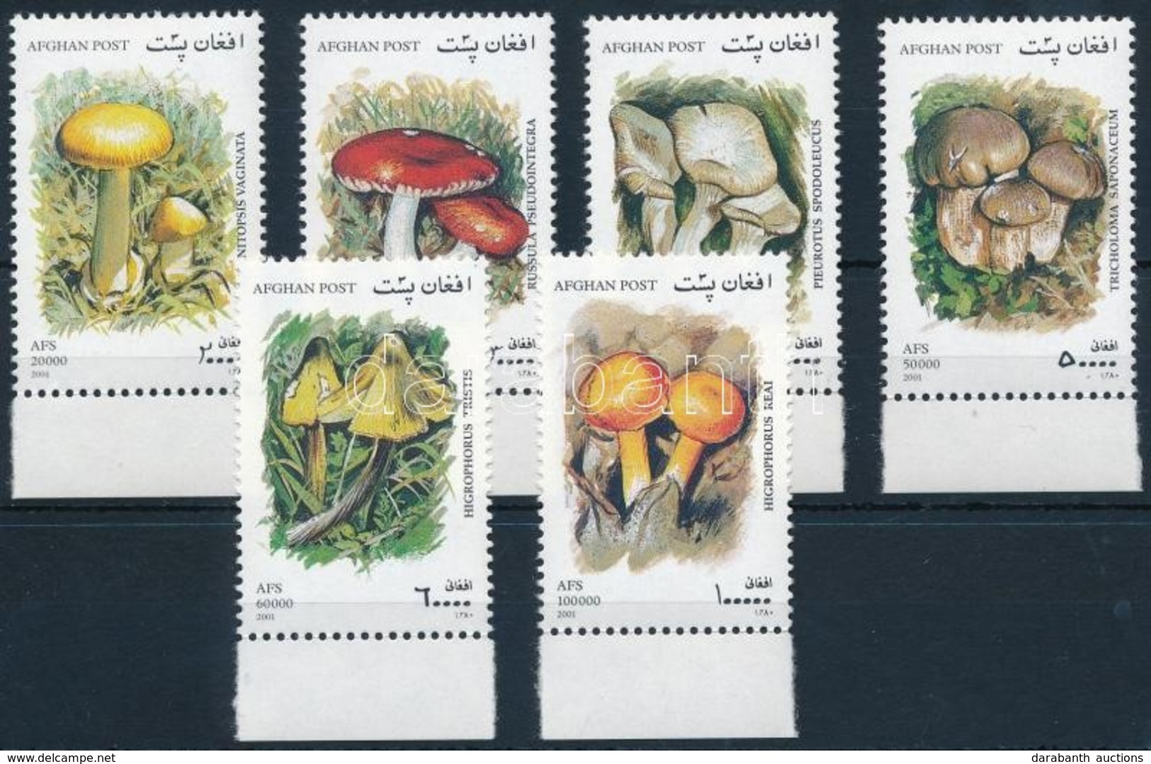 ** 2001 Gomba ívszéli Sor,
Mushroom Margin Set
Mi 1951-1956 - Other & Unclassified