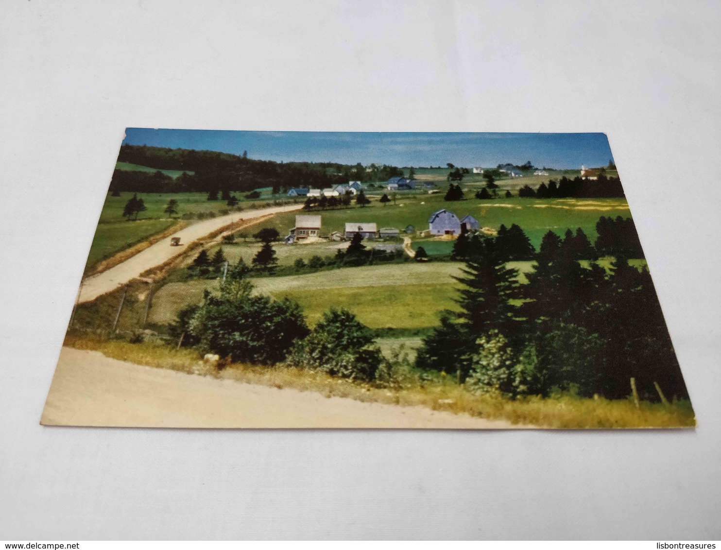 VINTAGE POSTCARD CANADA PRINCE EDWARD ISLAND TYPICAL FARM COMMUNITY UNUSED - Other & Unclassified