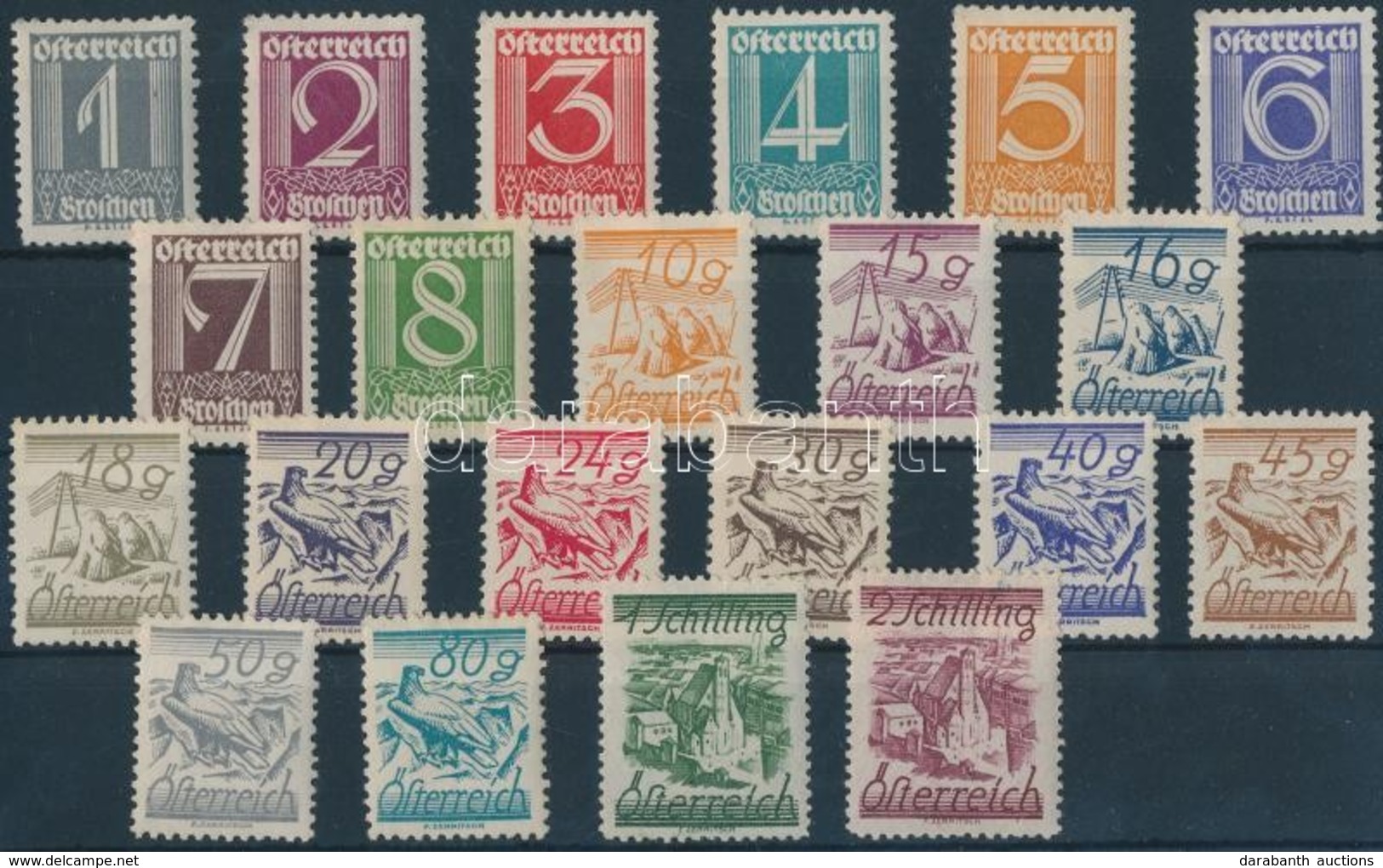 * 1925 Forgalmi Sor Mi 447-467 - Andere & Zonder Classificatie