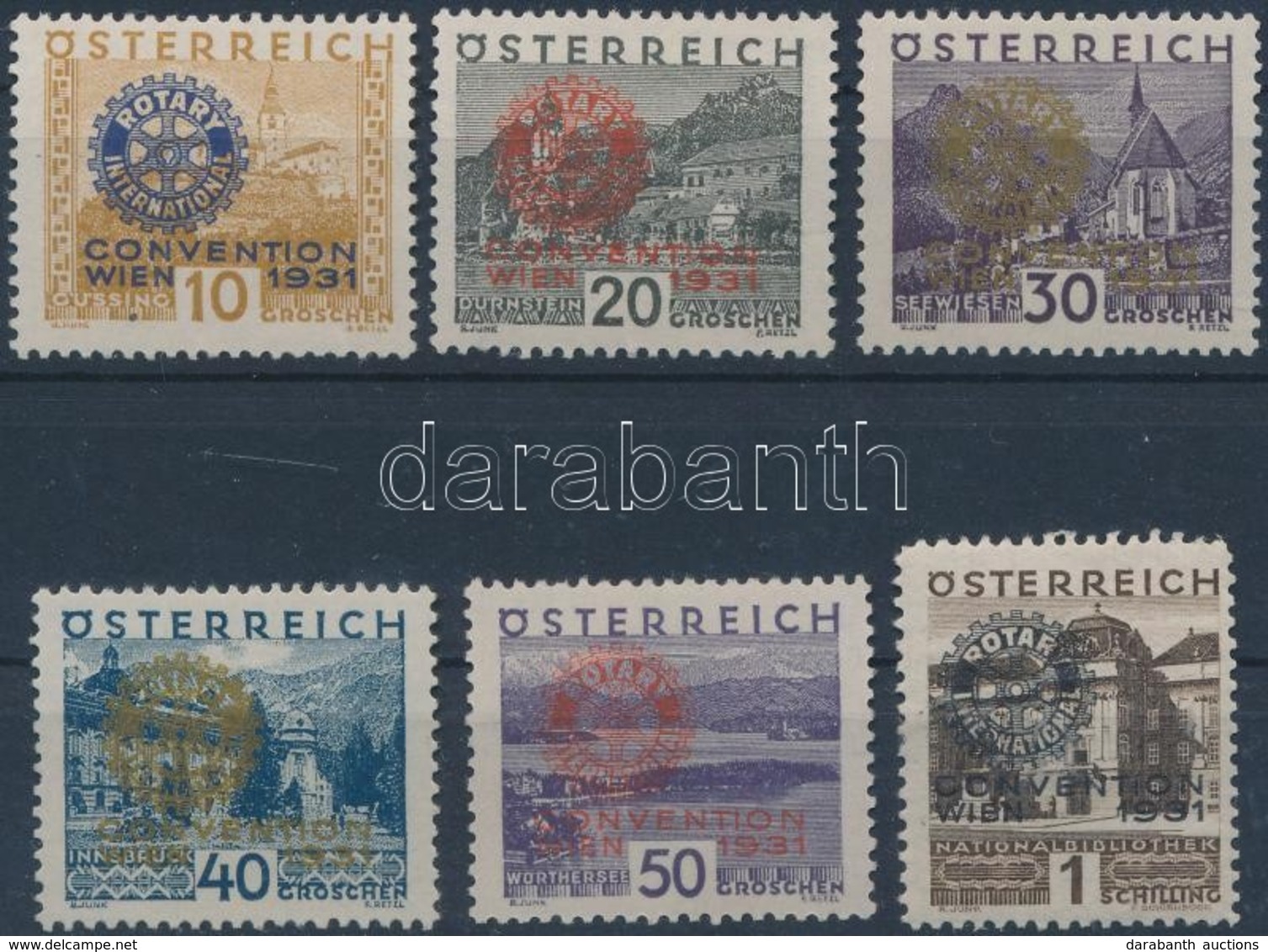 ** 1931 Rotary International Sor Mi 518-523 (Mi EUR 700.-) Certificate: Soecknick - Sonstige & Ohne Zuordnung