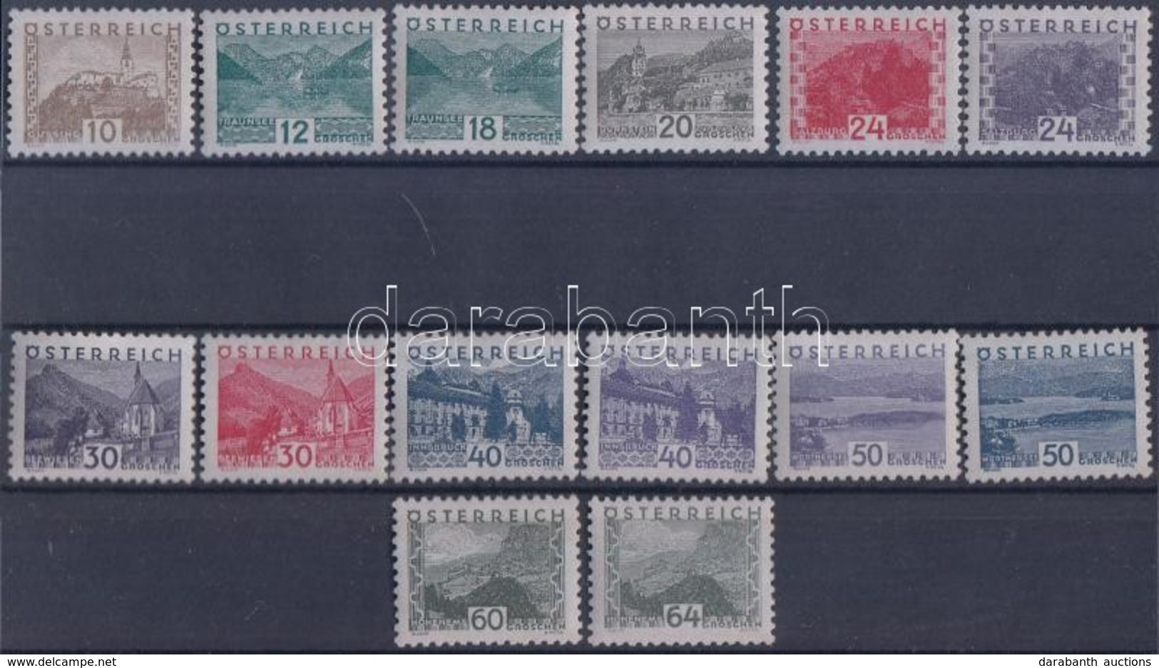 ** 1932 Forgalmi Sor Mi 530-543 - Other & Unclassified