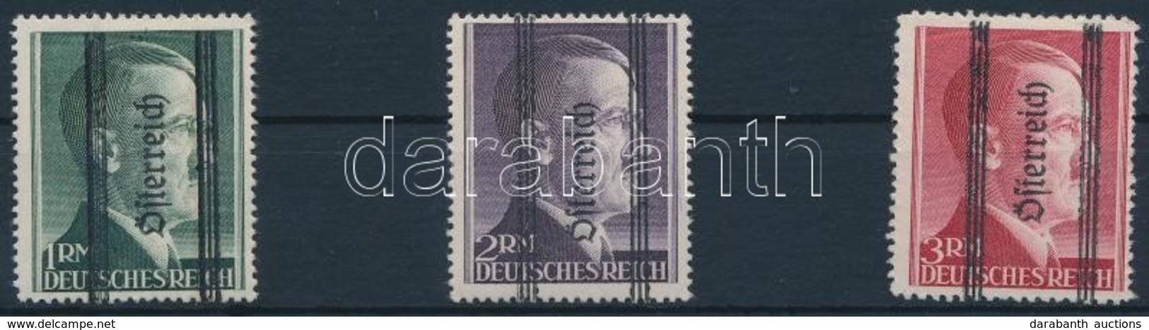 ** 1945 Deutsches Reich Sor  Záróérték Nélkül Mi 693II B-695II A - Sonstige & Ohne Zuordnung