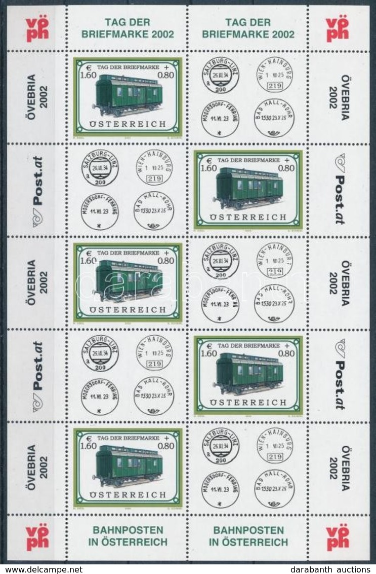 ** 2002 Bélyegnap; Mozdony Kisív Mi 2380 - Andere & Zonder Classificatie