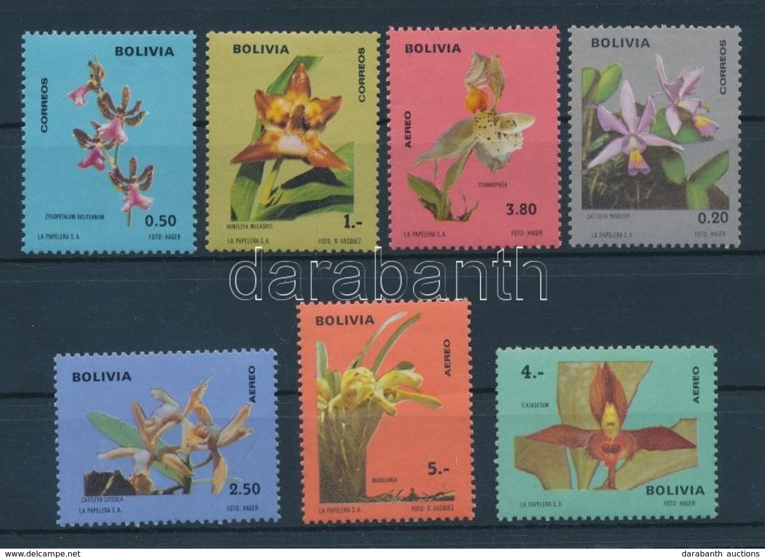 ** 1974 Orchideák Sor Mi 858-864 - Sonstige & Ohne Zuordnung
