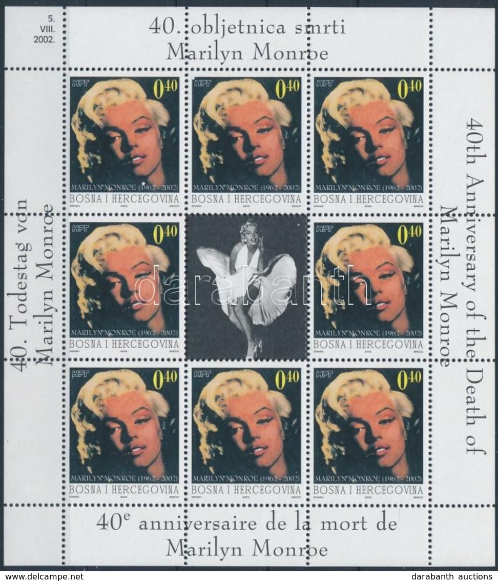 ** 2002 Marilyn Monroe Mi 94 Kisív - Autres & Non Classés