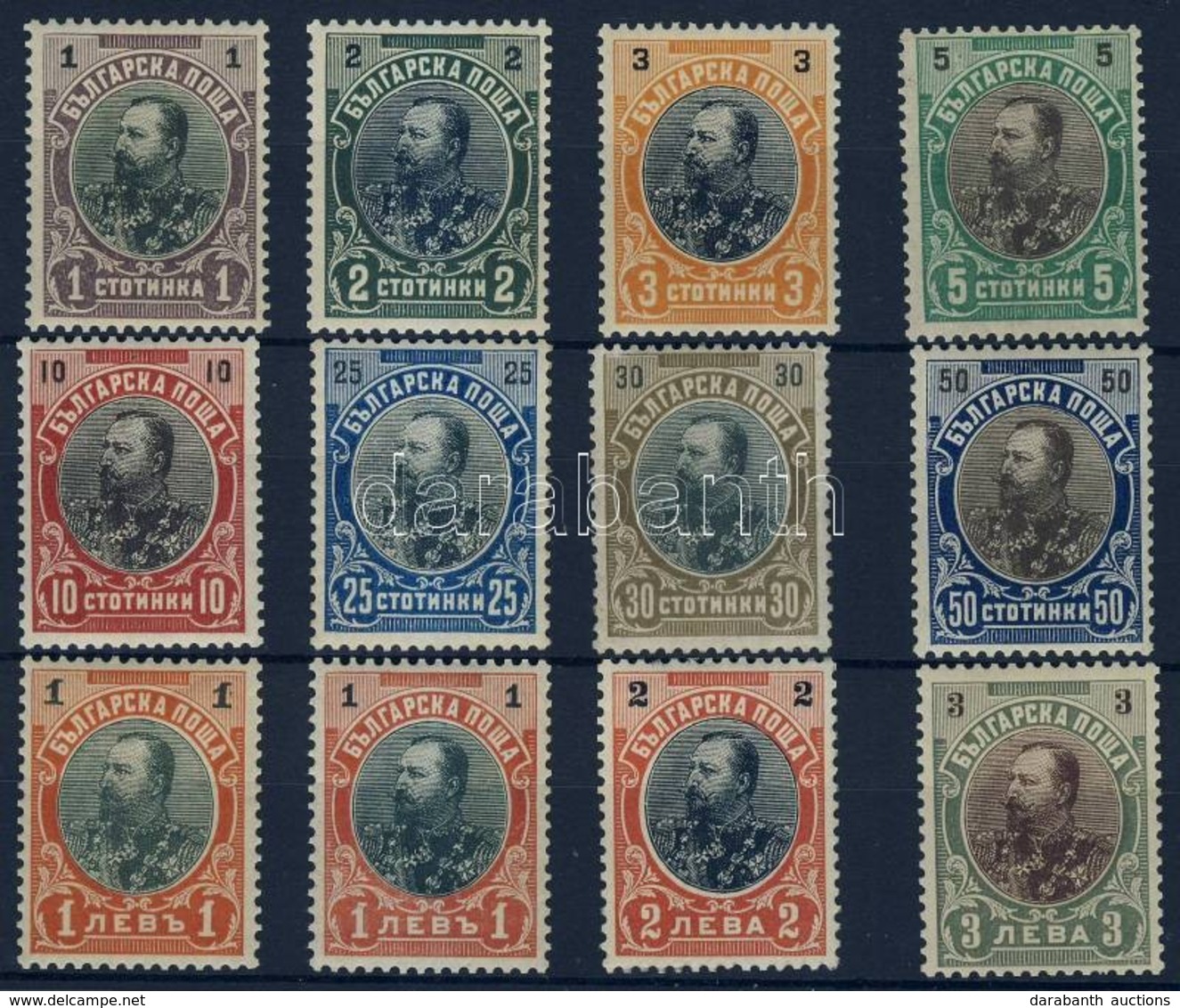 ** 1901 Mi 50-54 + 56-61 Benne / Including 59 I-II - Autres & Non Classés