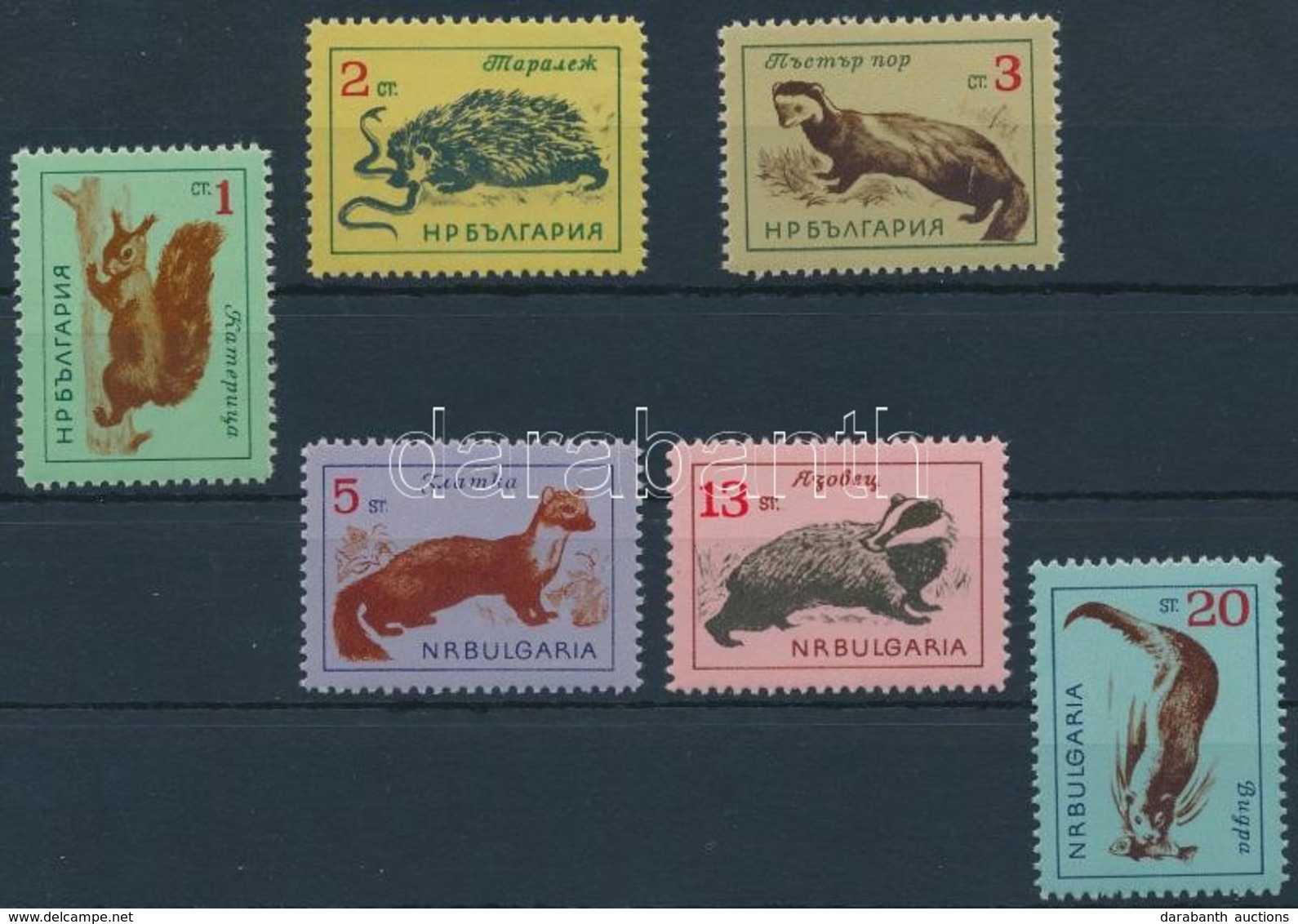 ** 1963 Állatok Sor,
Animals Set
Mi 1377-1382 - Autres & Non Classés