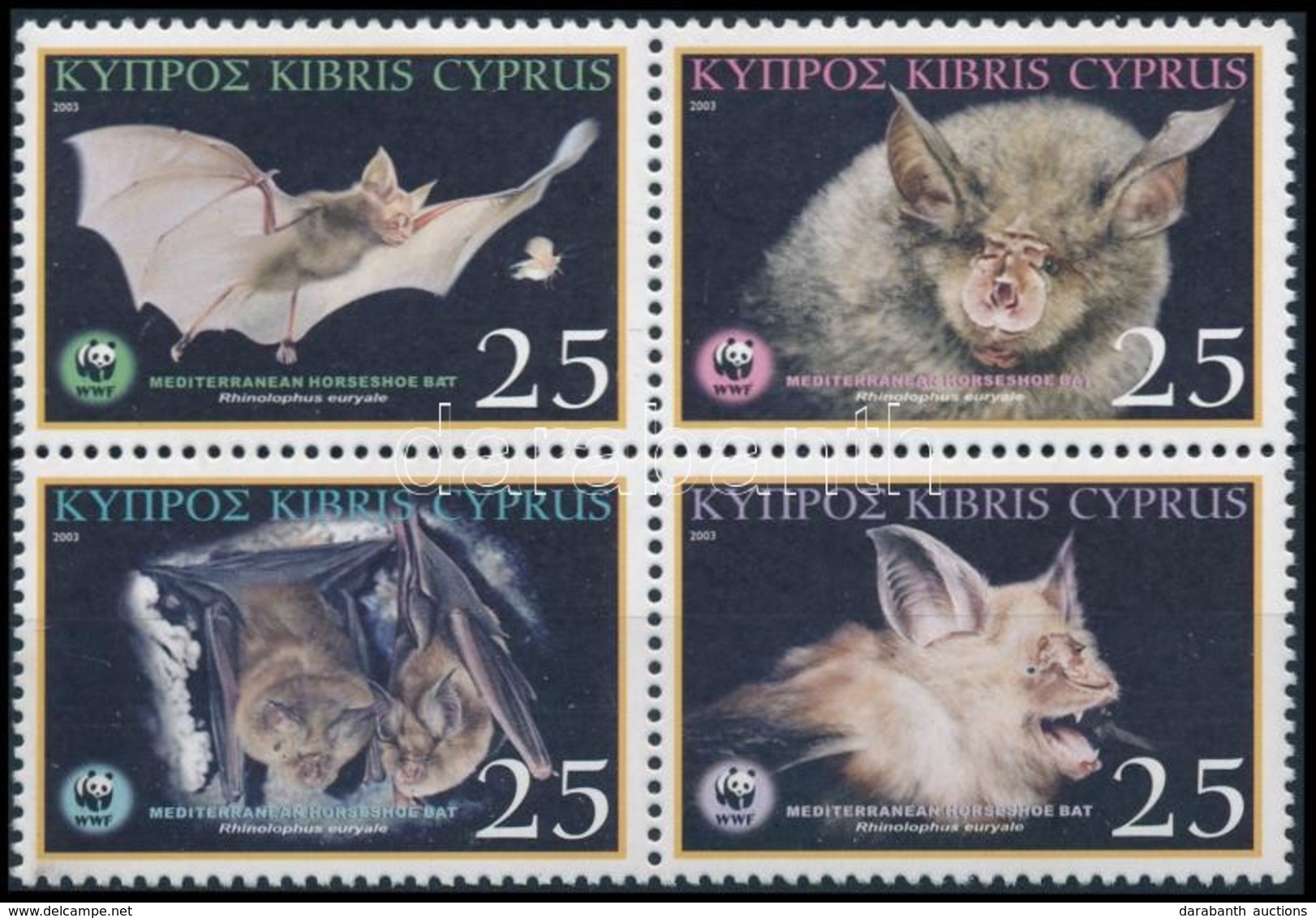 ** 1986 WWF Denevér Sor 4-es Tömbben,
WWF Bat Set In Block Of 4
Mi 1015-1018 - Sonstige & Ohne Zuordnung