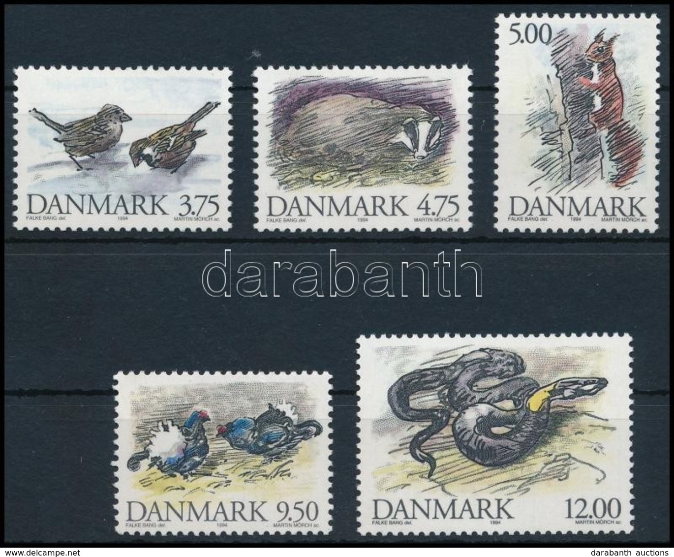 ** 1994 Állatok Sor,
Animals Set
Mi 1086-1090 - Other & Unclassified