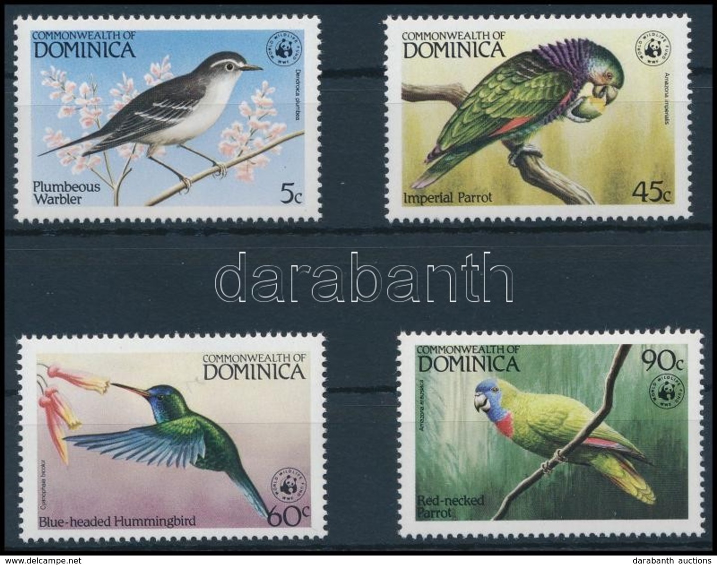 ** 1984 WWF Madarak Sor,
WWF Birds Set
Mi 836-839 - Other & Unclassified