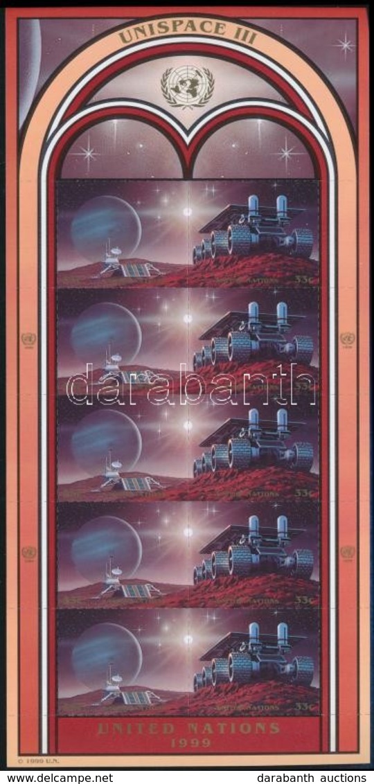 ** 1999 UNISPACE Kisív,
UNISPACE Minisheet
Mi 819-820 - Other & Unclassified