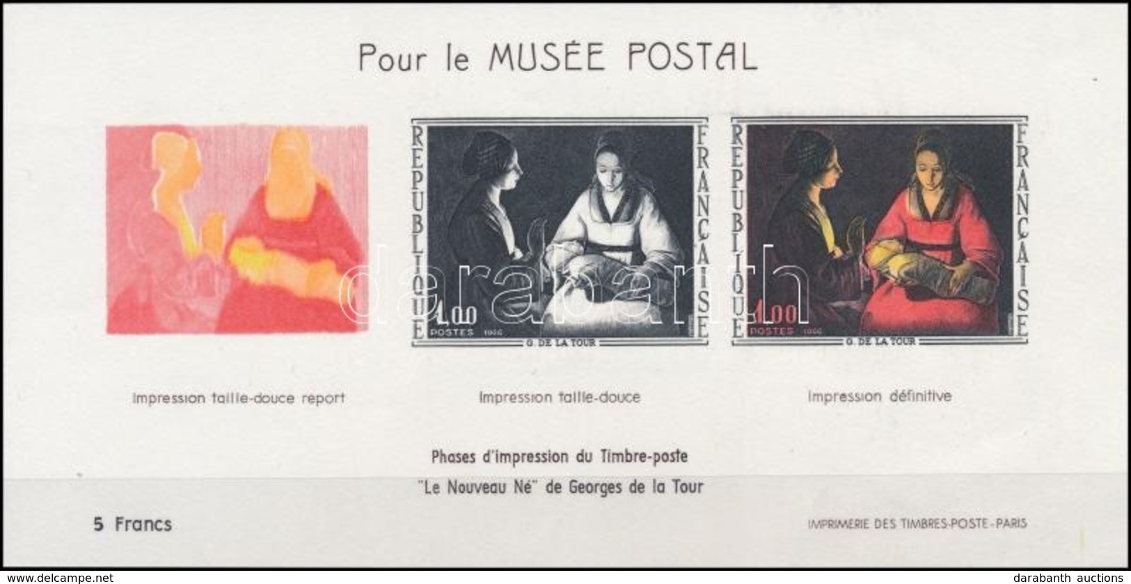 ** 1966 Festmény Emléklap,
Painting Memorial Sheet
Mi 1552 - Other & Unclassified