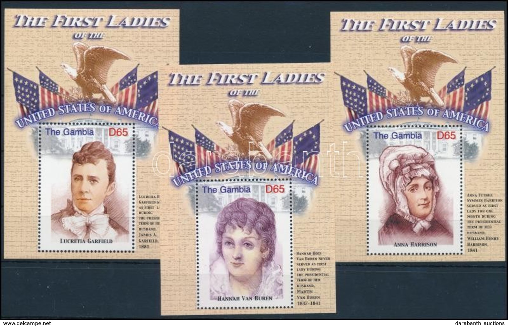 ** 2007 First Ladies Blokkok,
First Ladies Blocks
Mi 723,725,739 - Other & Unclassified