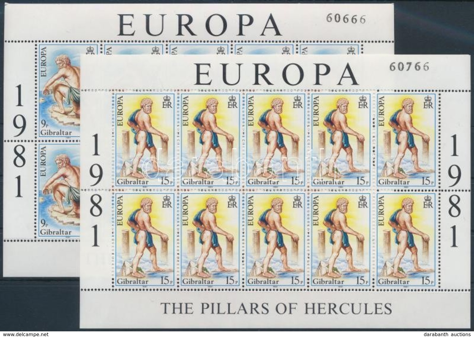 ** 1981 Európa, Népművészet Kisív Sor,
Europe, Folklore Mini Sheet Set
Mi 416-417 - Autres & Non Classés