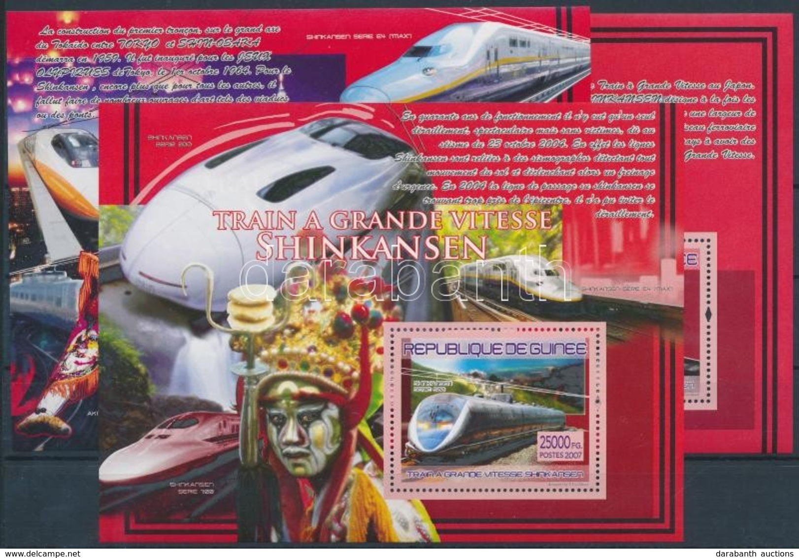 ** 2007 Shinkansen Vonatok Blokksor Mi 1444-1446 - Other & Unclassified