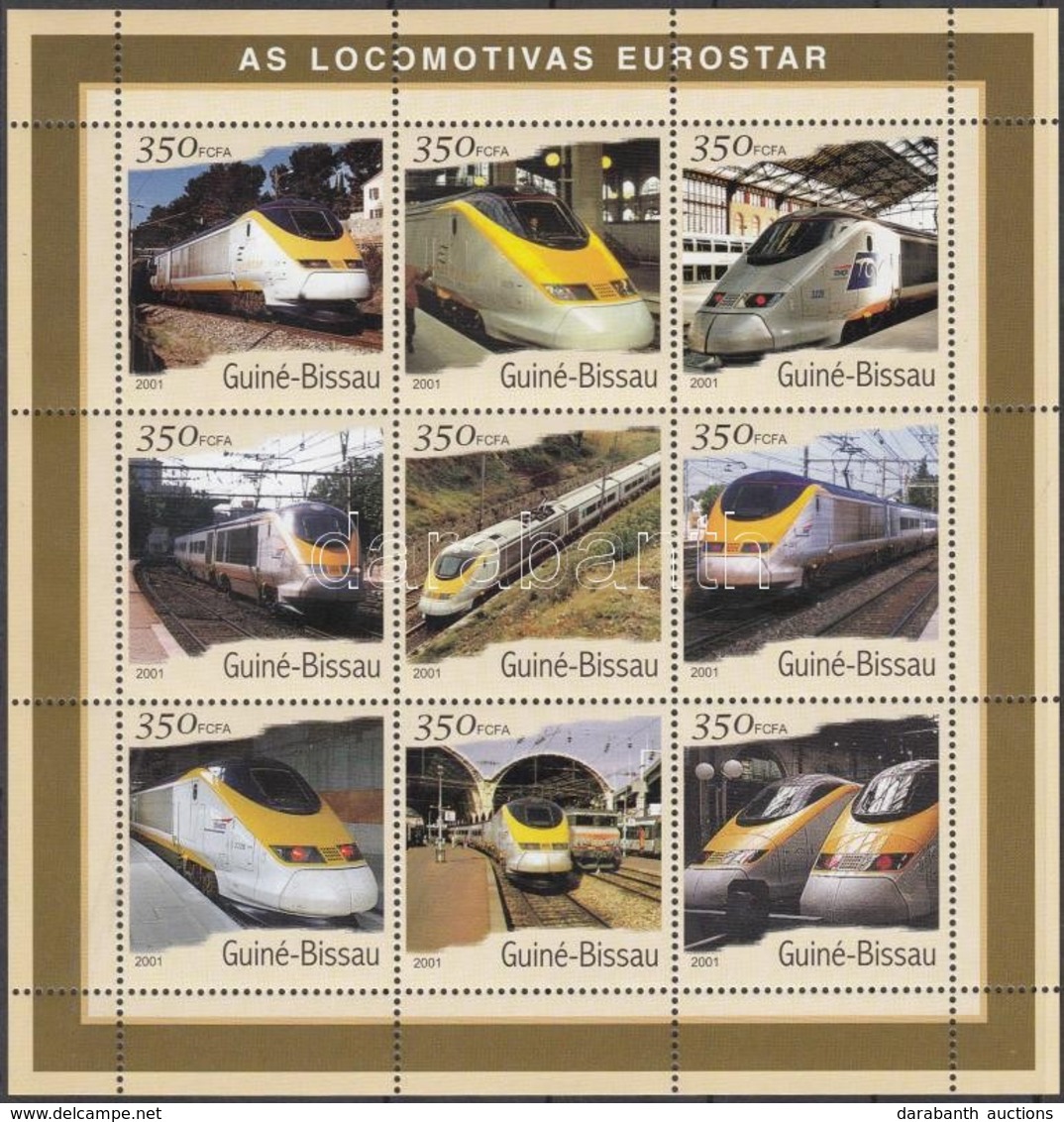 ** 2001 Eurostar Mozdonyok Kisív Mi 1845-1853 - Autres & Non Classés