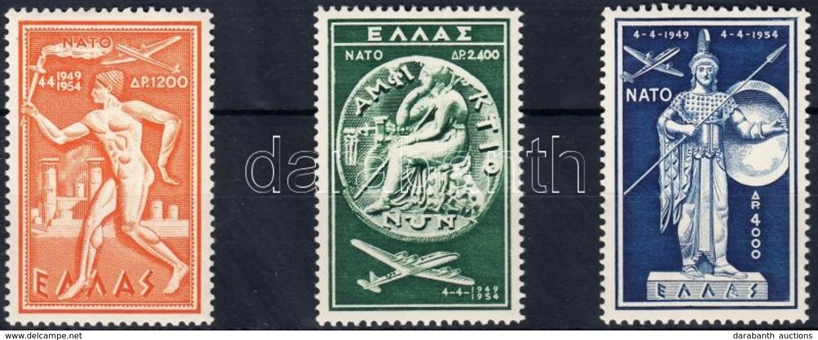 ** 1954 5 éves A NATO Sor Mi 615-617 - Autres & Non Classés