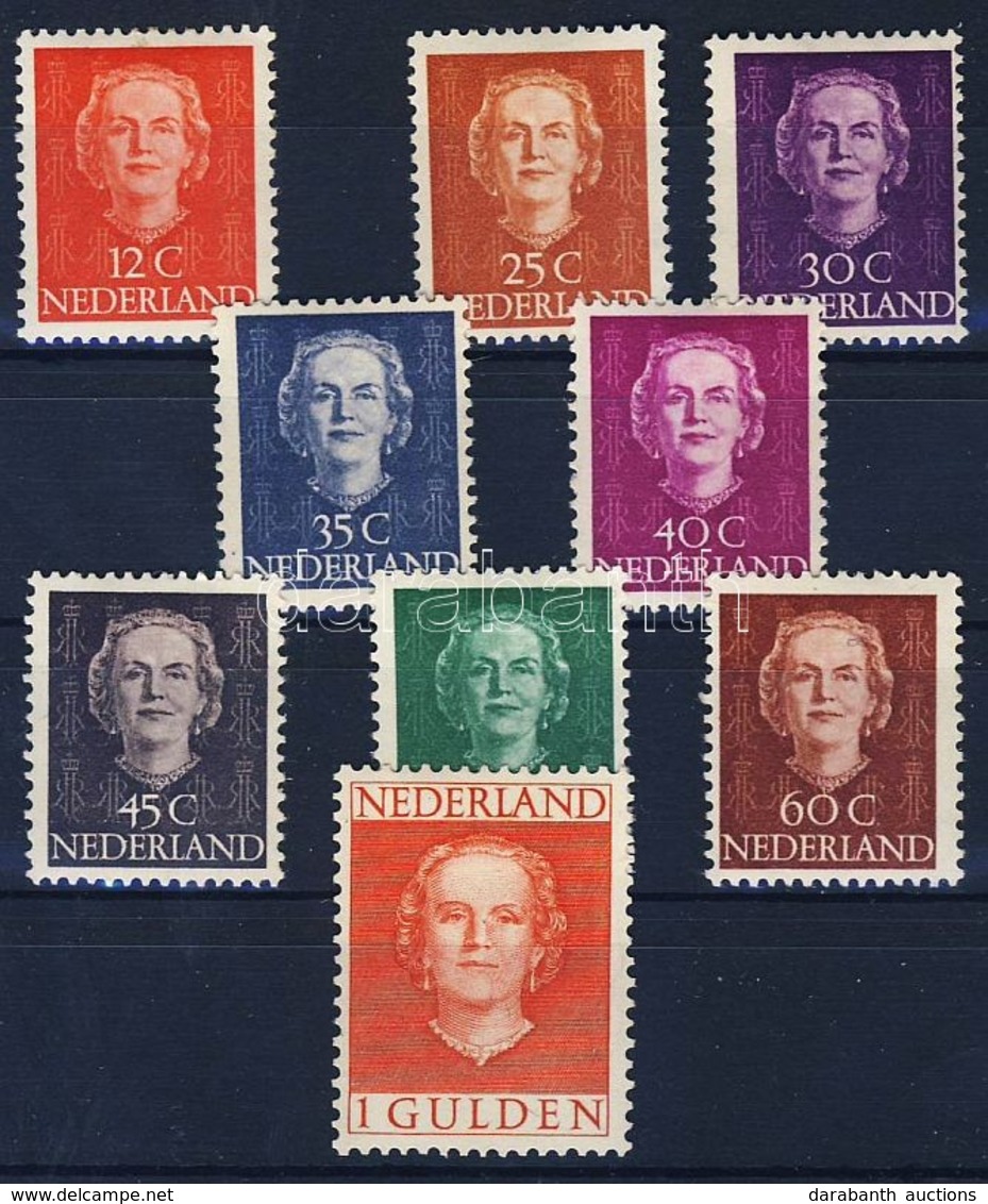 * 1949 Jó értékek A Juliana Királynő Forgalmi Sorból / Definitives, Good Values From The Set Mi 528, 532-535 + 537-540 - Other & Unclassified