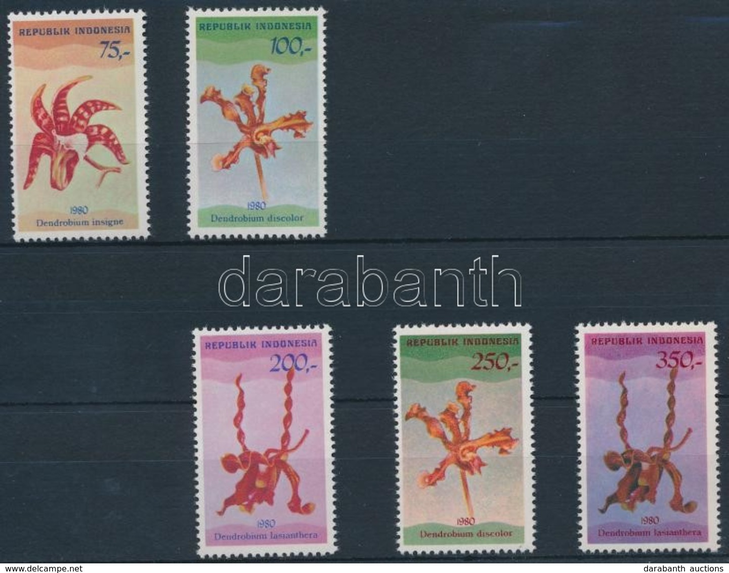 ** 1980 Orchidea; Virág Sor Mi 994-998 - Other & Unclassified