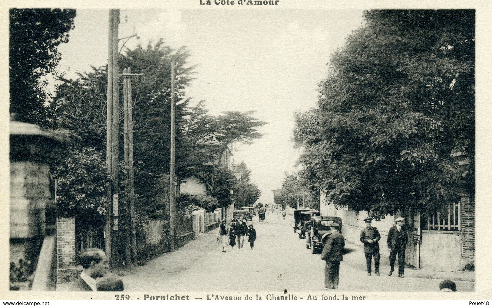 44 - PORNICHET - L'Avenue De La Chapelle - Au Fond, La Mer. - Pornichet