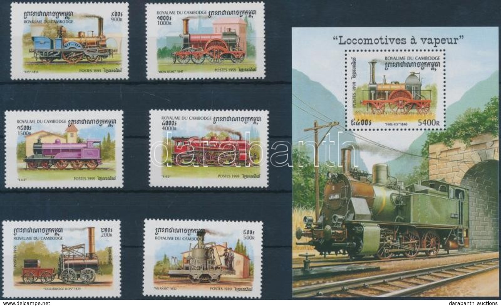 ** 1999 Vonatok Sor Mi 1899-1904 + Blokk 249 - Andere & Zonder Classificatie