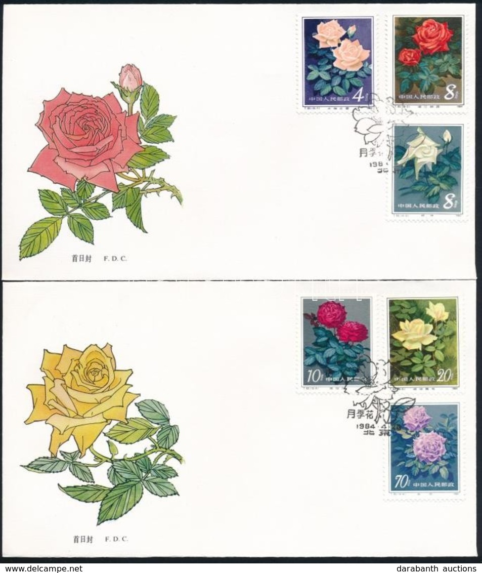 1984 Rózsák 2 Db FDC Mi 1927-1932 - Other & Unclassified